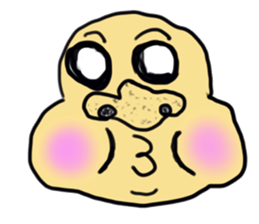 chicken and emotion sticker sticker #946101