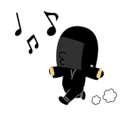 Kuroko, a stage assistant in japan sticker #946290