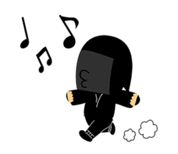 Kuroko, a stage assistant in japan sticker #946290