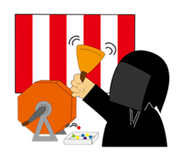 Kuroko, a stage assistant in japan sticker #946303