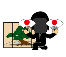 Kuroko, a stage assistant in japan sticker #946308