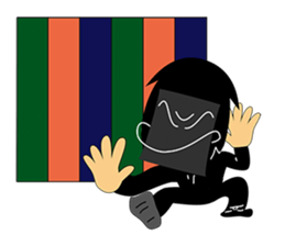 Kuroko, a stage assistant in japan sticker #946309