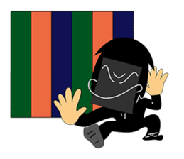 Kuroko, a stage assistant in japan sticker #946309