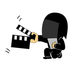 Kuroko, a stage assistant in japan sticker #946314