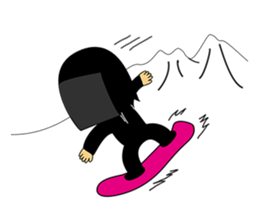 Kuroko, a stage assistant in japan sticker #946316