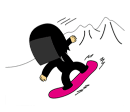 Kuroko, a stage assistant in japan sticker #946316