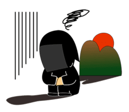 Kuroko, a stage assistant in japan sticker #946318