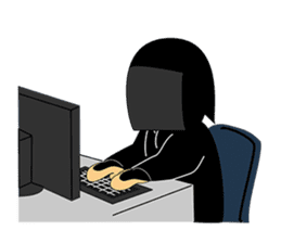 Kuroko, a stage assistant in japan sticker #946320