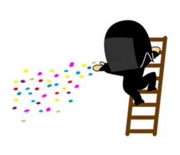 Kuroko, a stage assistant in japan sticker #946323