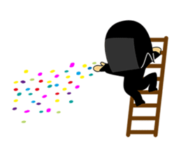 Kuroko, a stage assistant in japan sticker #946323