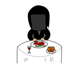 Kuroko, a stage assistant in japan sticker #946325