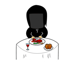 Kuroko, a stage assistant in japan sticker #946325