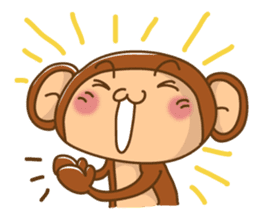 Funky monkey sticker #946429