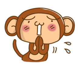 Funky monkey sticker #946432