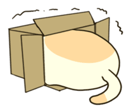 Carton Boxed Cat sticker #946977