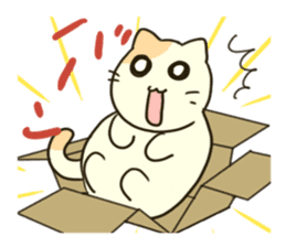 Carton Boxed Cat sticker #946982