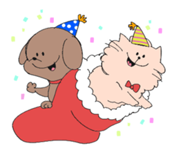 Cats and dogs a good friend sticker #947165