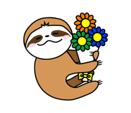 cute sloths Jack&Mary sticker #947552