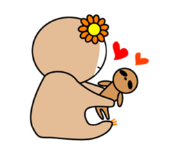 cute sloths Jack&Mary sticker #947558