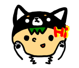 Headdress dog English version sticker #948687