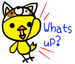 Headdress dog English version sticker #948688