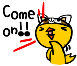 Headdress dog English version sticker #948690