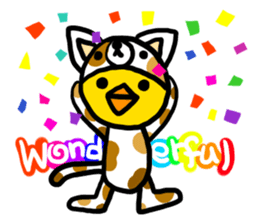 Headdress dog English version sticker #948695