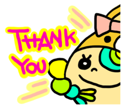 Headdress dog English version sticker #948696