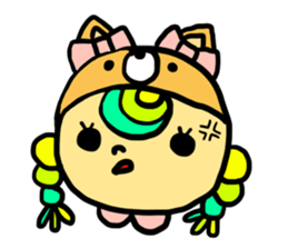 Headdress dog English version sticker #948697