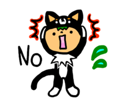 Headdress dog English version sticker #948698