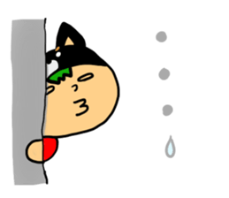 Headdress dog English version sticker #948699