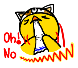 Headdress dog English version sticker #948701