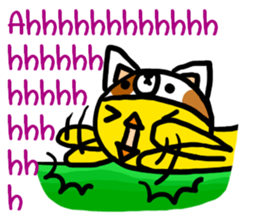 Headdress dog English version sticker #948702