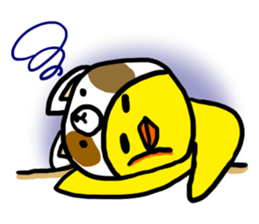 Headdress dog English version sticker #948703