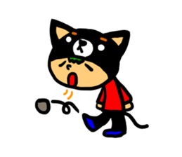 Headdress dog English version sticker #948704