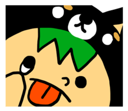 Headdress dog English version sticker #948713