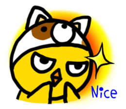 Headdress dog English version sticker #948715