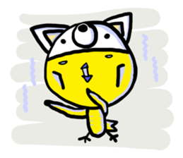 Headdress dog English version sticker #948716