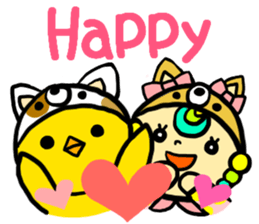 Headdress dog English version sticker #948719