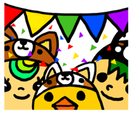 Headdress dog English version sticker #948720