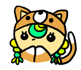 Headdress dog English version sticker #948725