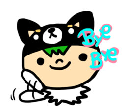 Headdress dog English version sticker #948726