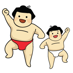 Sumo Dad and Sumo Son - English