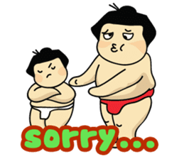 Sumo Dad and Sumo Son - English sticker #949180