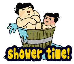 Sumo Dad and Sumo Son - English sticker #949186
