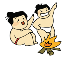 Sumo Dad and Sumo Son - English sticker #949188