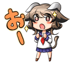 beast ear girl Sticker sticker #949447