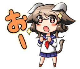 beast ear girl Sticker sticker #949447