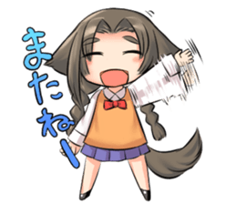 beast ear girl Sticker sticker #949467