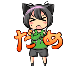 beast ear girl Sticker sticker #949469